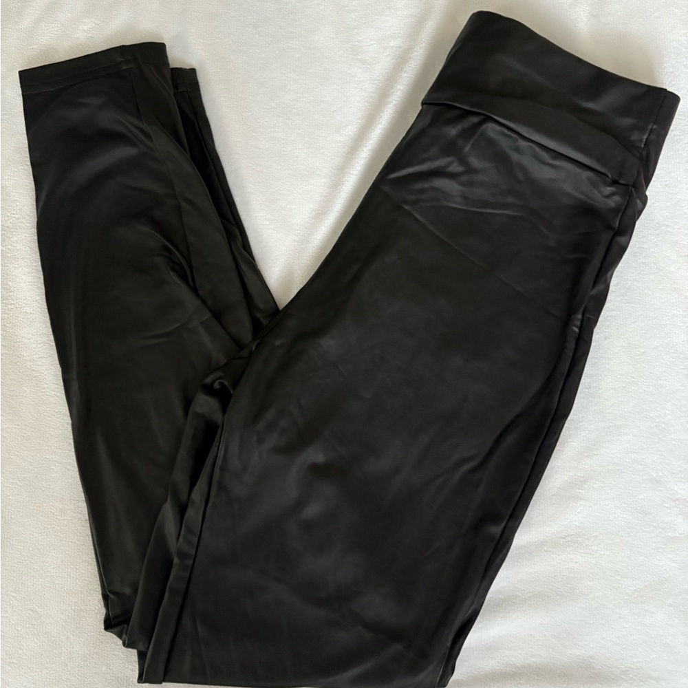 SHEIN Leather Leggings